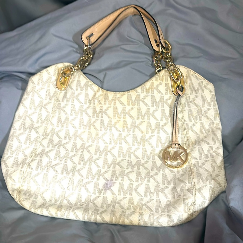 Michael Kors cream colored Purse